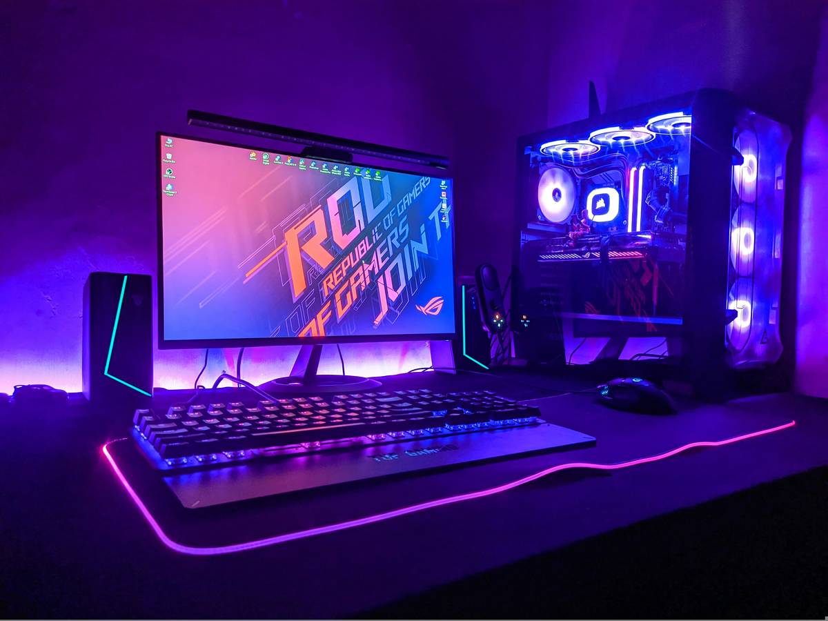 how to video game stream setup with dual monitors showing OBS and a time management game like Two Point Hospital
